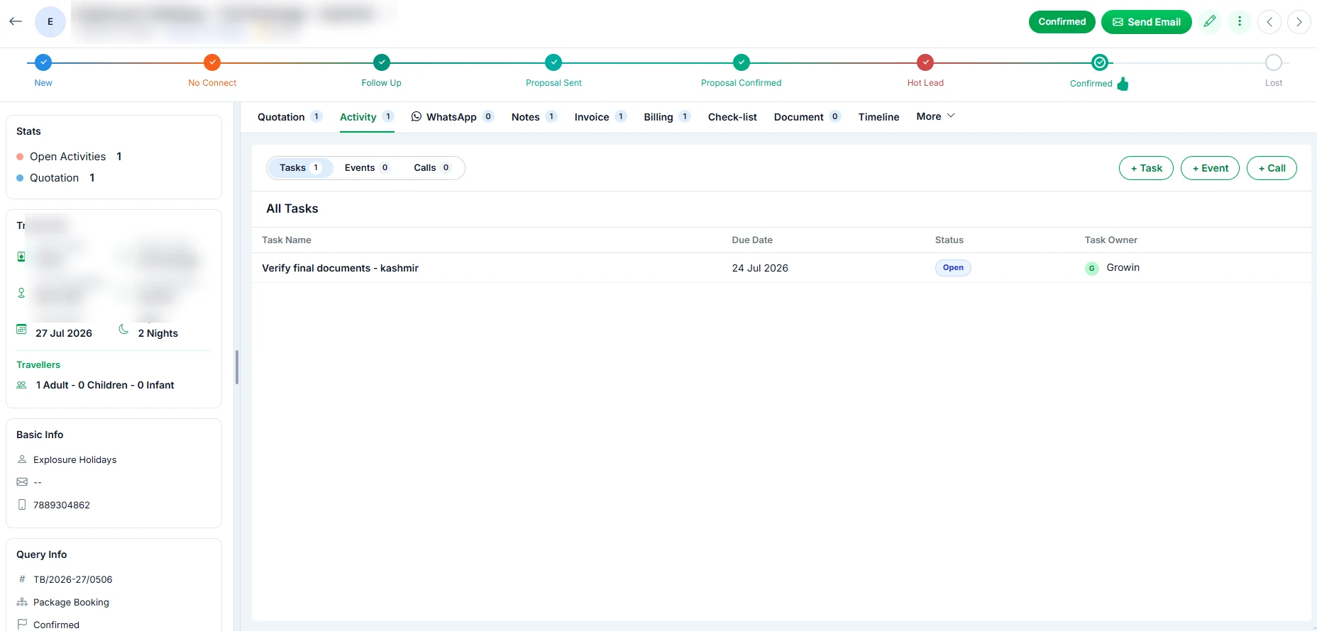 Travel agency software
